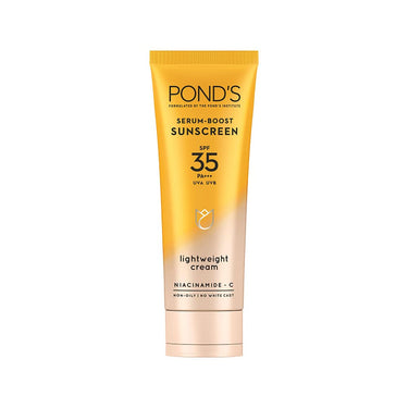 POND's Serum Boost Spf 35 Sunscreen For All Skin Types Prevent And Fade Dark Patches & Bb+ Cream Combo, 2 count